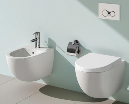 Подвесное биде VitrA Sento  Подвесное биде VitrA Sento