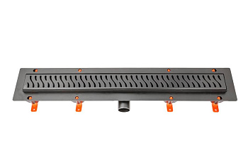 Душевой лоток 95 см Creto Zigzag CRE-950 ZB-50 с решеткой, хром