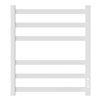 Полотенцесушитель электрический Point Меркурий PN83856W П6 500x600, диммер справа, белый Полотенцесушитель электрический Point Меркурий PN83856W П6 500x600, диммер справа, белый