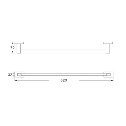 Полотенцедержатель, SG5617T Shevanik, Оружейная сталь