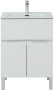 Тумба под раковину Aquanet Алвита New 60 1 ящик, 2 дверцы, белый матовый
