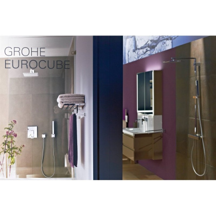 Подключение душевого шланга Grohe Euphoria Cube 27704000 хром Подключение душевого шланга Grohe Euphoria Cube 27704000 хром