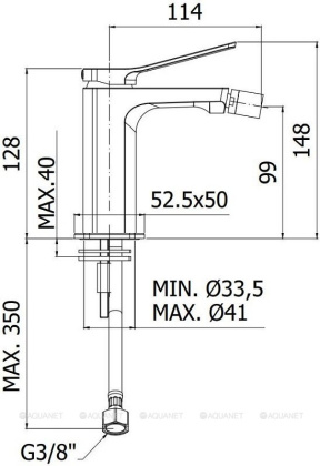 Смеситель для биде Paffoni Tilt TI131BO