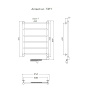 Полотенцесушитель Аспект эл ТЭН 1 80*40 (ЛЦ6)
