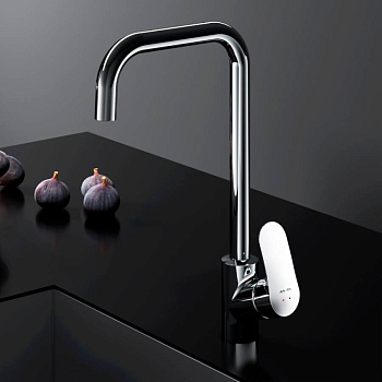 F8006000 Like, смеситель для кухни G-образный излив, хром, шт.