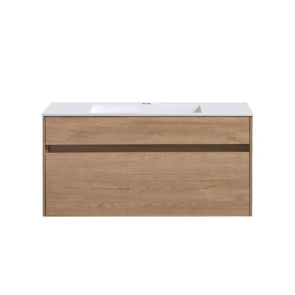 База под раковину Chiara 1000 подвесная, 1 выкатной ящик soft-close, N.Oak