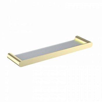 Полка стеклянная Timo Saona 13072/17 золото матовое