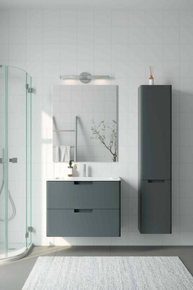 Тумба с раковиной Creto Bravo Gray 80 см