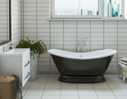 Ванна "Boston silk" с литым подиумом 1800х740