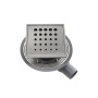 13000072 Точечный трап 150х150 мм CONFLUO STANDARD DROPS 1 MASK, металл с перфорацией Drops (Капли), с рамкой Исполнение: Хром 