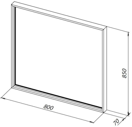 Зеркало Allen Brau Liberty 80 1.330014.60 медь браш