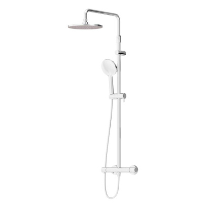 DX218091000 Option, душевая система с ТМС Для душа: верхний душ 230мм, ручной душ 120мм, 1 режим, шт