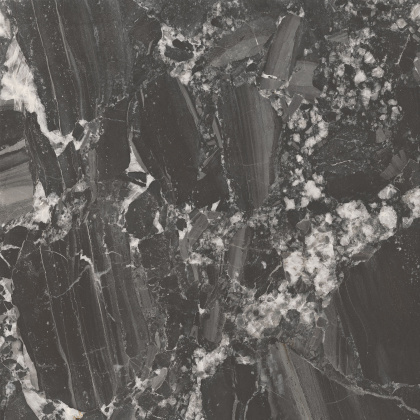 Риальто чёрный матовый обрезной 80x80x0,9