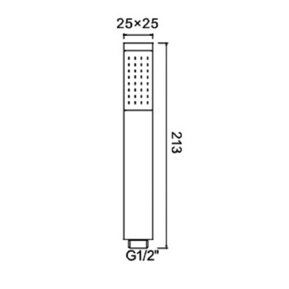 Душевая лейка RGW Shower Panels SP-102, 21140602-01, хром Душевая лейка RGW Shower Panels SP-102, 21140602-01, хром