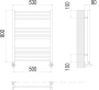 Полотенцесушитель Terminus Сицилия П12 500х800 Полотенцесушитель Terminus Сицилия П12 500х800