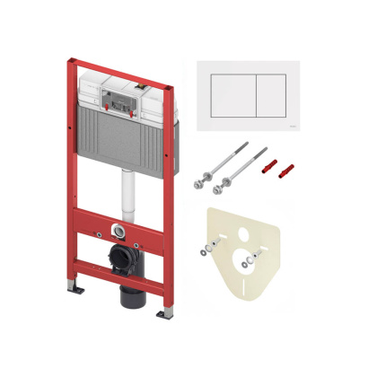 Комплект инсталляции 4 в 1 с панелью смыва ТЕСЕnow для установки подвесного унитаза (9400413) Комплект инсталляции 4 в 1 с панелью смыва ТЕСЕnow для установки подвесного унитаза (9400413)