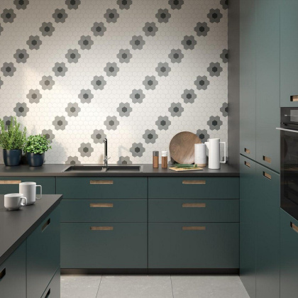 Мозаика Агуста серый натуральный 29,7x29,8x0,69 из 30 частей 5,2х6