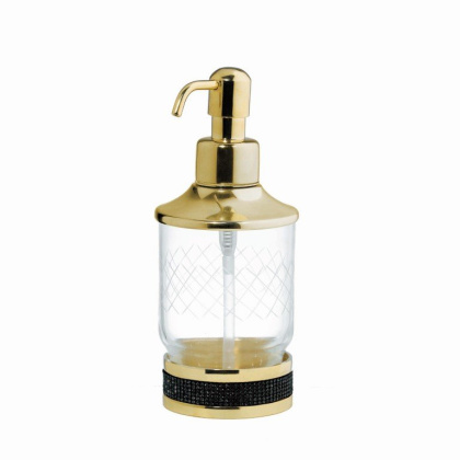 Настольный диспенсер ROYALE CRISTAL BLACK GOLD 10929-G-B Boheme Настольный диспенсер ROYALE CRISTAL BLACK GOLD 10929-G-B Boheme
