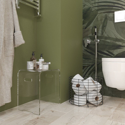 Стульчик для ванны "Nuvo", 29х42х38 см, прозрачный, Ц0000005278