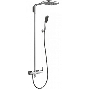 TESORO-F-CD-01 Душевая стойка со смесителем для верхнего и ручного душа