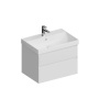 CUB.70.2/WHT.M Тумба CUBO подвесная с ящиками 70, белая матовая CUB.70.2\WHT.M