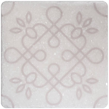 Натуральный мрамор, WHITE MOTIF №1 10x10, Marble Натуральный мрамор, WHITE MOTIF №1 10x10, Marble