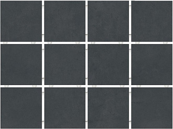 Амальфи черный матовый из 12 частей 9,8x9,8x0,7 Амальфи черный матовый из 12 частей 9,8x9,8x0,7