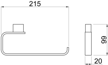 Держатель для полотенец Allen Brau Infinity 6.21010-00 хром