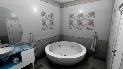 Бордюр VT\A163\6397 Ломбардиа 5.4*25*8 (уп\30шт), шт