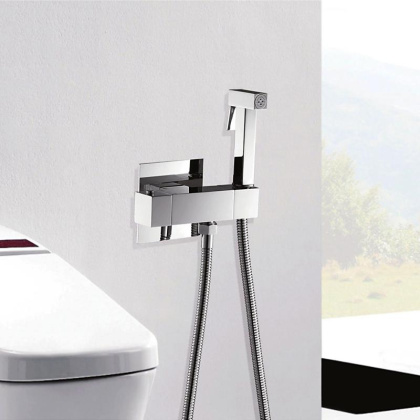 Гигиенический душ с термостатом Rose R965, хром