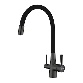 Смеситель Lemark Comfort LM3075GM для кухни  с подключением к фильтру с питьевой водой Смеситель Lemark Comfort LM3075GM для кухни  с подключением к фильтру с питьевой водой