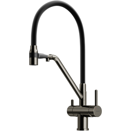 Смеситель для кухни SANCOS Dora с возможностью подключения фильтра для воды, цвет вороненая сталь, арт. SC4003GG