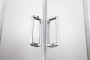 AQ ARI KV09020CH Душевой уголок квадратный, двери раздвижные 900x900x2000 профиль хром, стекло прозрачное (старый артикул AQNAA1142-90)