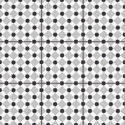 Керамогранит Pre-cut Rondo Grey (Black joint) 60х60 Matt (4 шт.в уп)