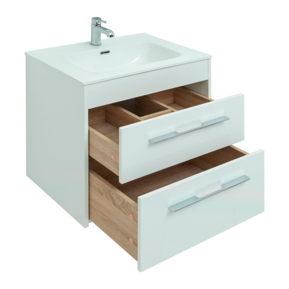 Мебель для ванной Aquanet Августа 60 белый (ручка хром)