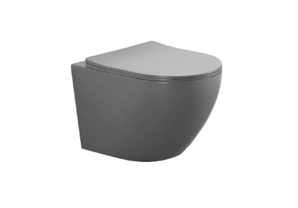 Унитаз Aquatek Европа AQ1901-MG подвесной Серый матовый с сиденьем Микролифт