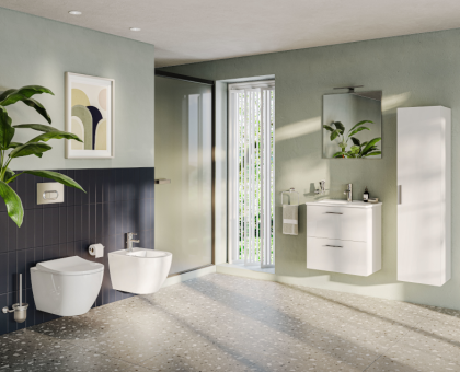 Подвесной унитаз Mia Round SmoothFlush, безободковый