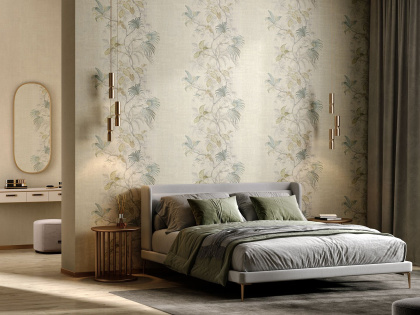 Обои виниловые Оранжерея мотив, бежевый