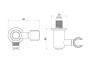 Шланговое подсоединение с держателем AQUATEK AQ2462CR КЛАССИК Шланговое подсоединение с держателем AQUATEK AQ2462CR КЛАССИК