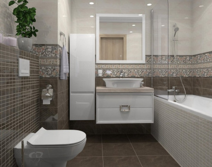 Декор MM15139 Лирия коричневый мозаичный 15*40*6.9 (уп\10шт), шт