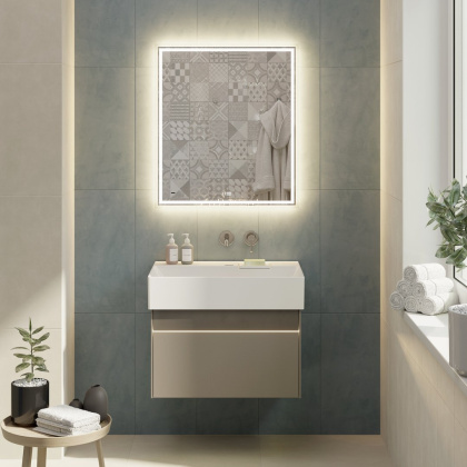 Тумба LOGICA подвесная 2 ящика 70 см, песчаный LO.70.2\SAN