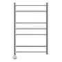 Полотенцесушитель электрический Point Аврора PN10158PE П6 500x800 с полкой левый/правый, хром