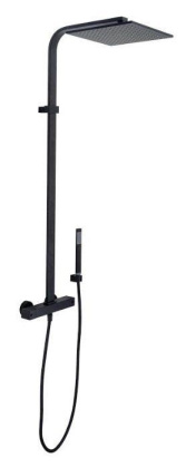 Душевая стойка Paffoni City ZCOL664NO черный матовый Душевая стойка Paffoni City ZCOL664NO черный матовый