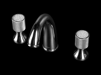 Смеситель для раковины на 3 отв. ROYAL CRYSTAL, хром_Комплект