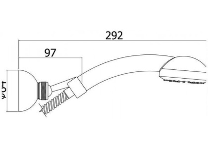 Душевой гарнитур Paffoni Trieste Bis ZDUP082CR Душевой гарнитур Paffoni Trieste Bis ZDUP082CR