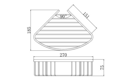 Угловая полка AQUATEK AQ4006CR ВЕГА