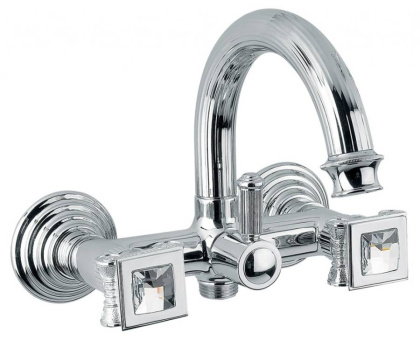 Смеситель OLIMP-VD-02-Sw Исполнение: Бронза, Ручки: Swarovski