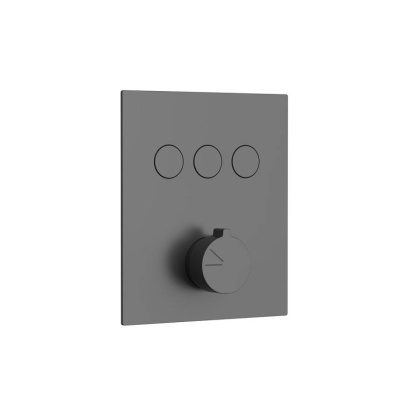 Душевой комплект VSFW-4311RGM встраиваемый, 3 режима, вороненая сталь