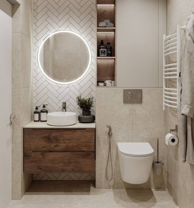 KEP-80-CEM-W0 Столешница из керамогранита без отверстия под смеситель 816x468x10 Исполнение: Cemento 