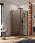 SLIDER-AH-1-100-100/110-GRIGIO-BORO Душевой уголок